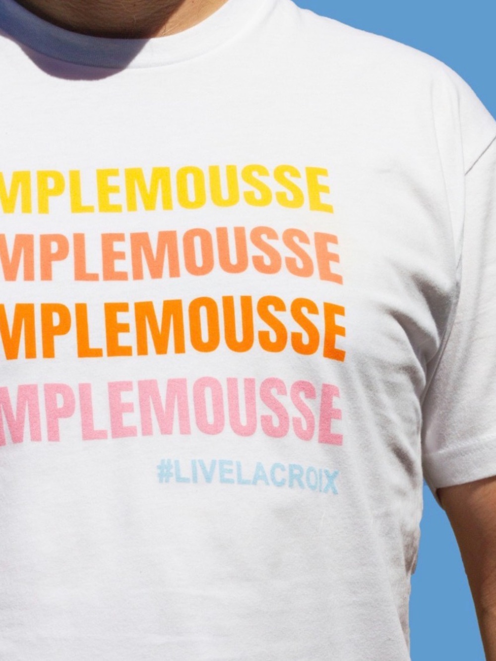 White 'Pamplemousse' Graphic Tee